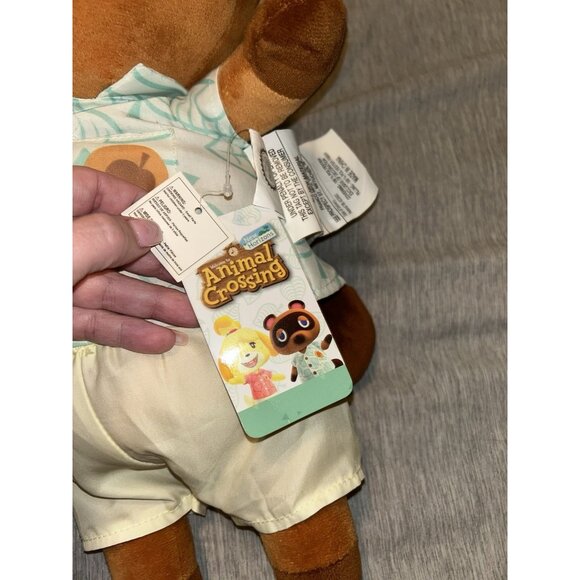 Nintendo Animal Crossing Tom Nook Raccoon Brown Plush Stuffed Animal 19" - Picture 6 of 7